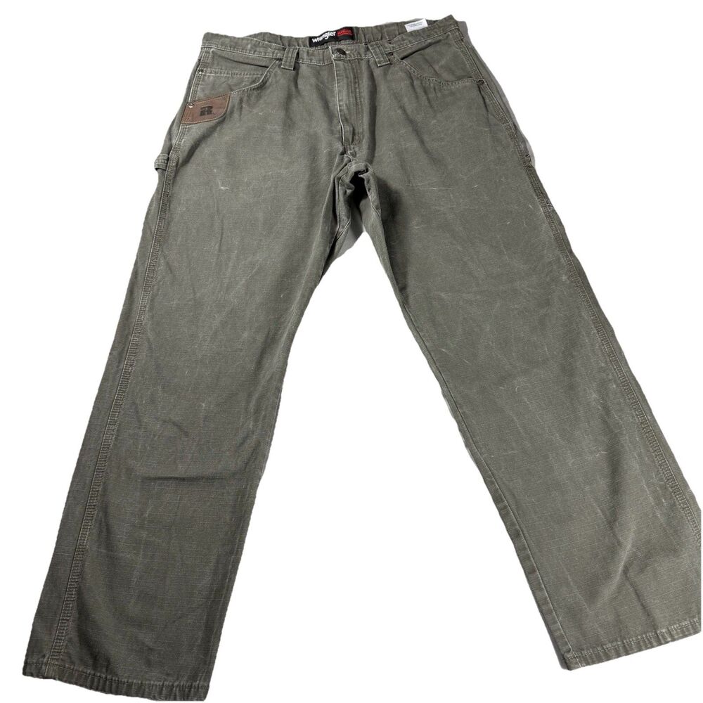 Wrangler RIGGS Workwear Mens 36x30 Green Ripstop Ranger Cargo 3W020LD